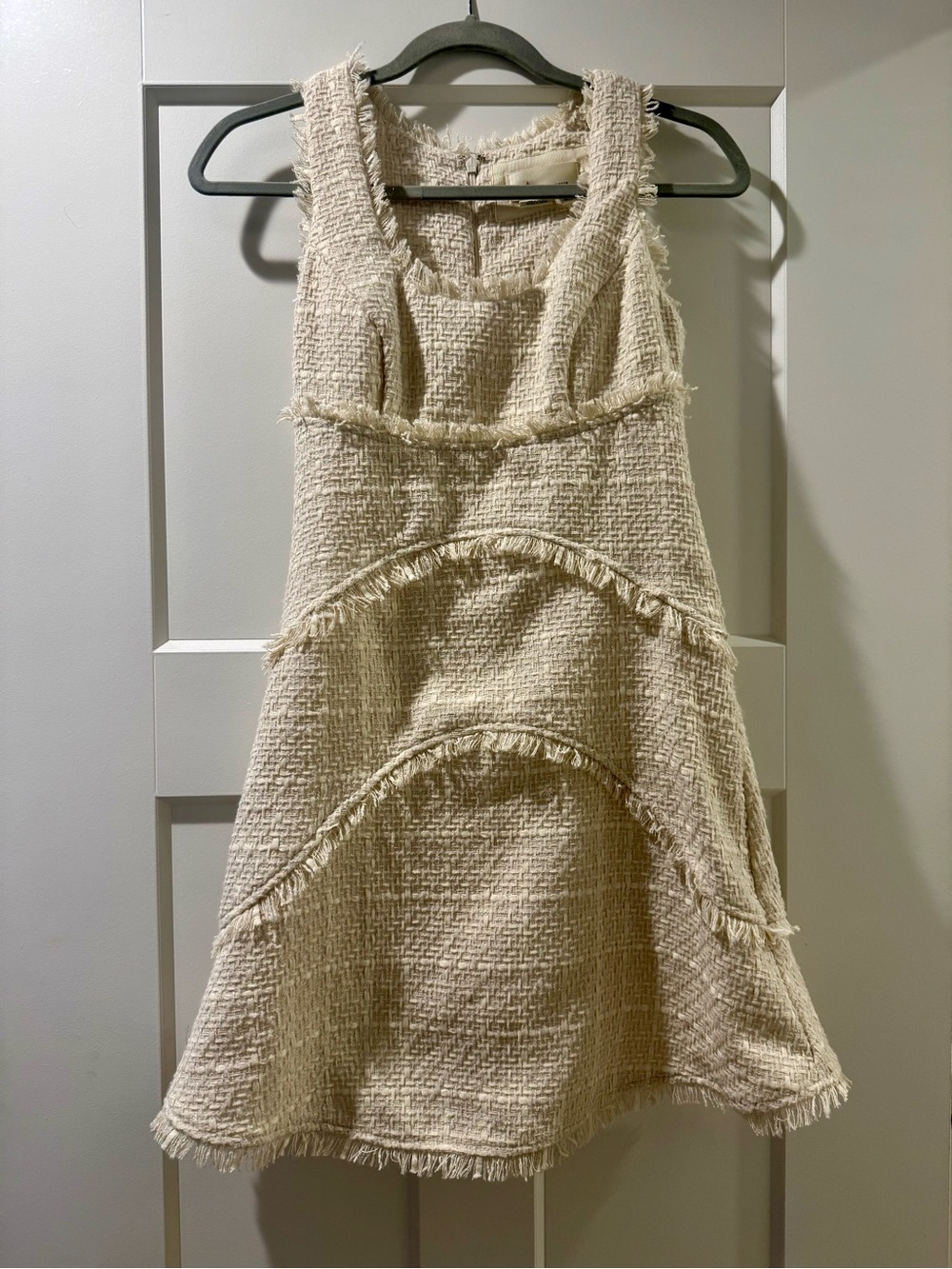 Anthropologie Scoop Neck Mini Tweed Dress BNWT Size 00